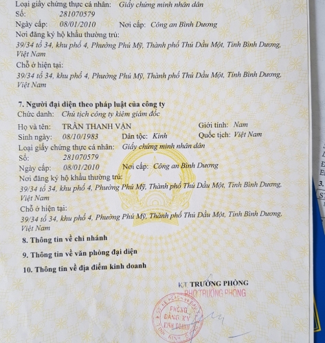 Giấy chứng nhận Cà Phê Đông Nam